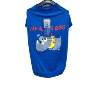 Casual Canine Alter Ego Graphic Dog Tee Shirt Size Large 20” NEW